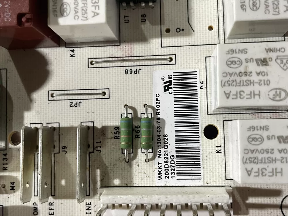 GE 200D6221G028 EBX1110P002 Refrigerator Control Board AZ184205 | Wm2617