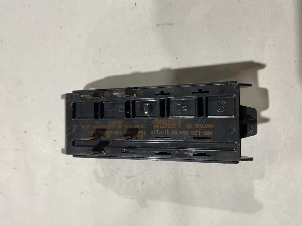 Maytag 6 2607510W Washer Push Button Switch AZ111817 | BK1383