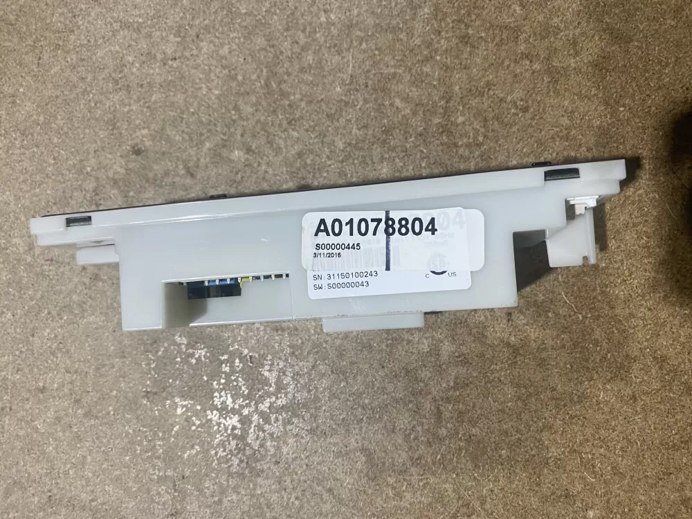 Frigidaire A01078804 242207704 Refrigerator UI Control Board AZ77001 | BK1101