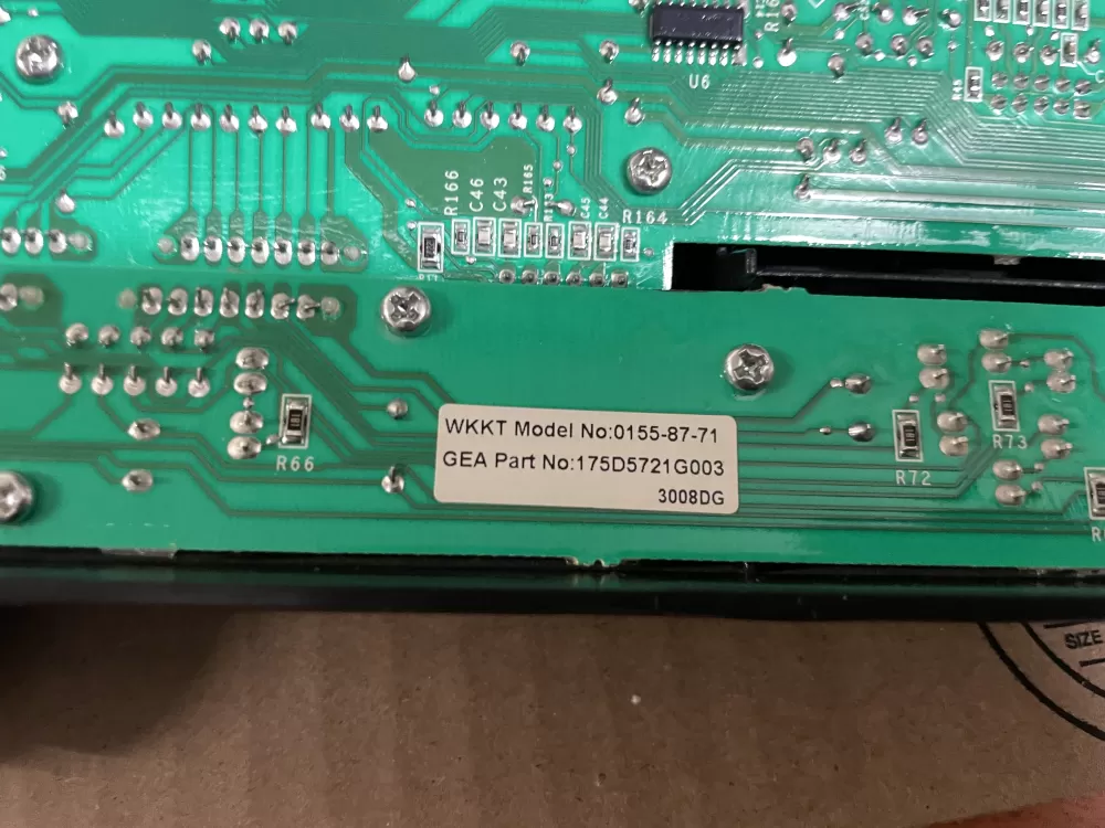 GE 175D5721G003 WSAA0501000000 Washer Control Board AZ100665 | Wmv319