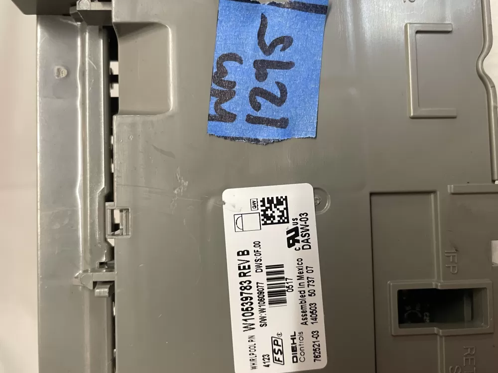 Whirlpool W10539783 W10597045 Dishwasher Control Board AZ218707 | Wm1295