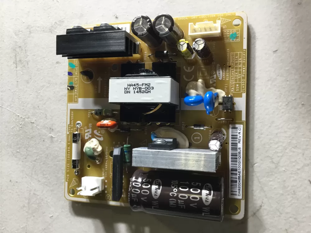 Samsung DA92-00486A  AP5914912  3969960  PS9604083 Refrigerator Control Board