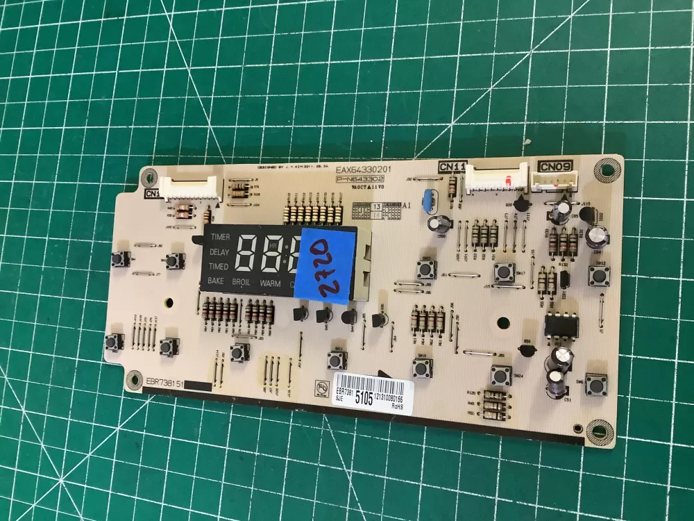 LG EBR73815105 Range Oven Control Board AZ185409 | NR2720