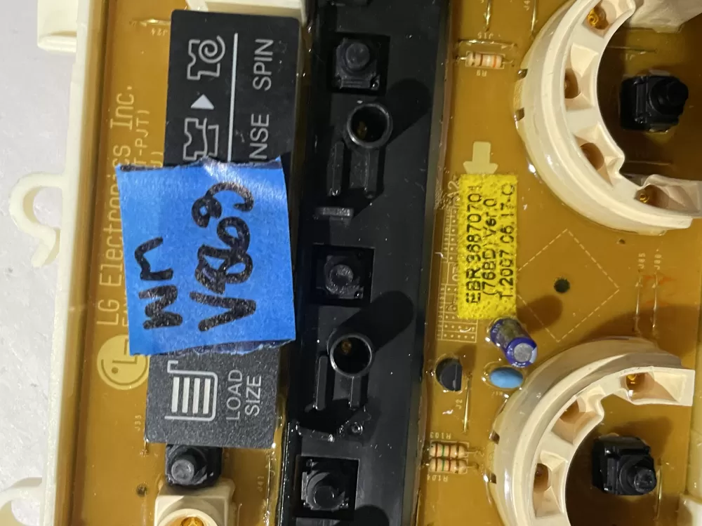 LG EAX36602101 EBR36870701 Washer Control Board AZ192517 | Wmv863