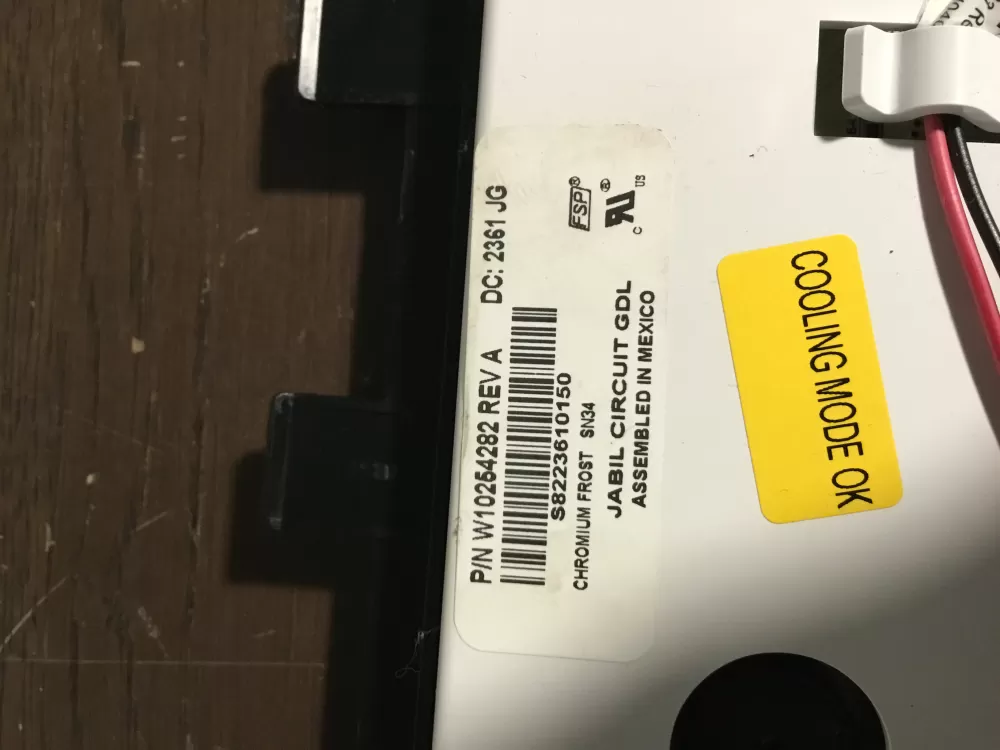 Whirlpool W10254282 Refrigerator Dispenser Control Board AZ38813 | NR1465