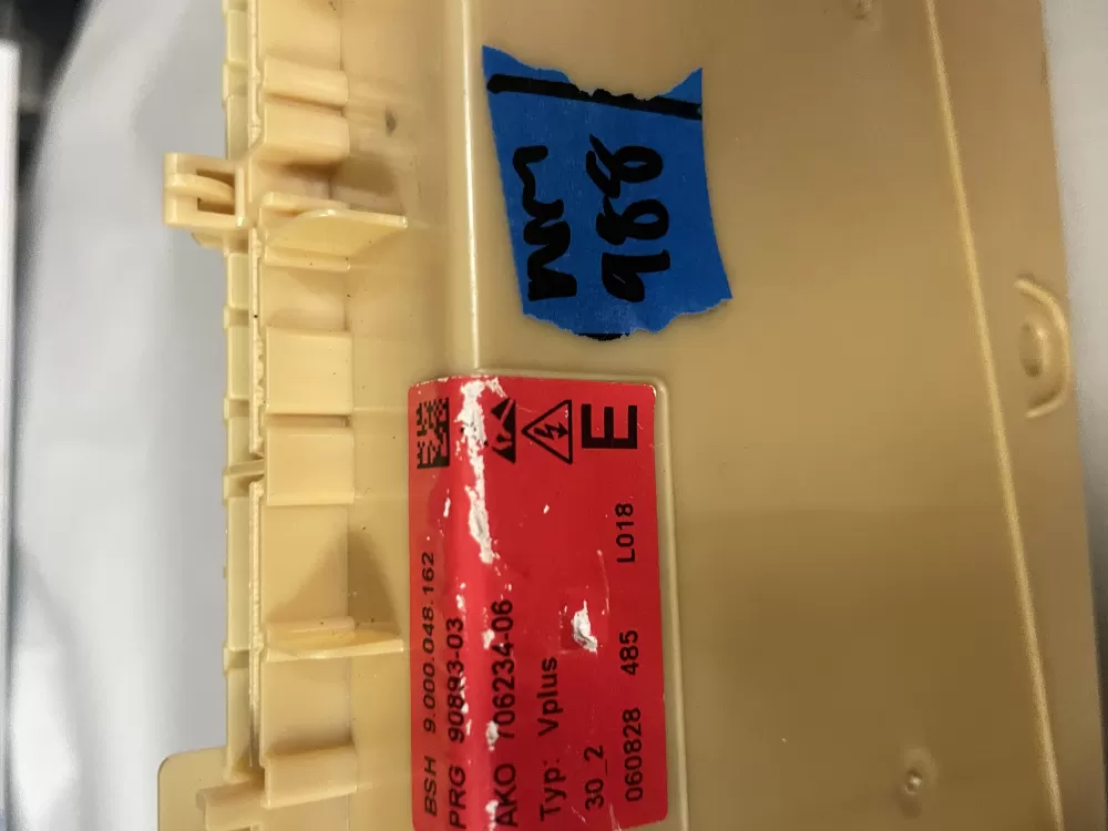 Bosch 9000048162 90893-03 706234-06 Dishwasher Control Board AZ224268 | Wm998