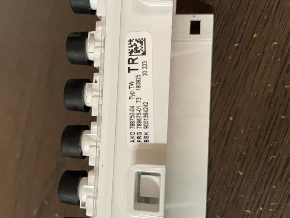 Bosch 9001394242 788750-04 Dishwasher Control Panel AZ48721 | Wm1789