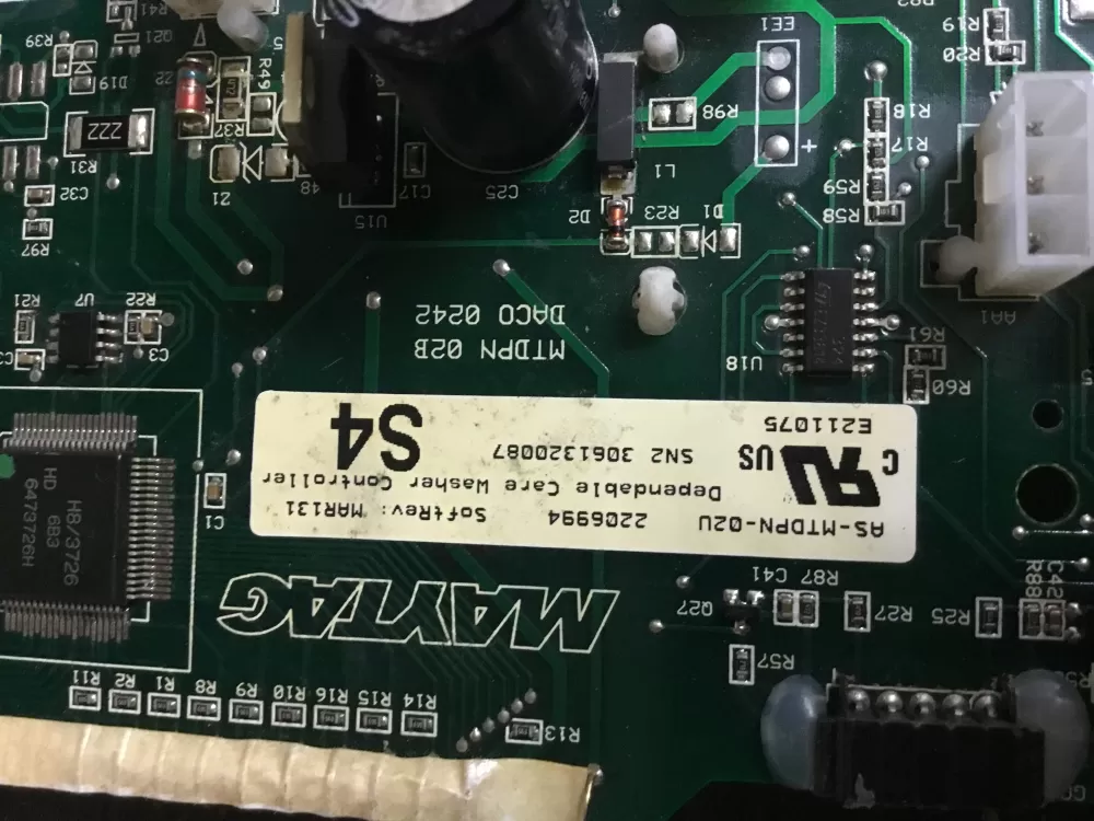 Maytag 2206994 E211075 S4 Washer Control Board Display AZ17315 | NR202