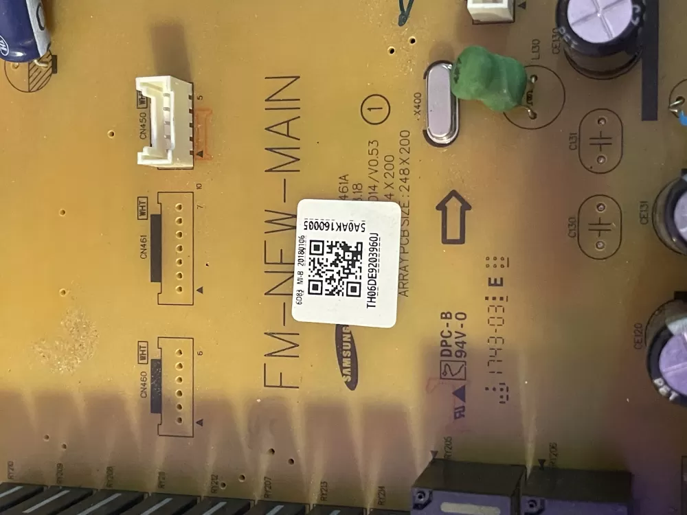 Samsung Range DE92-03960C Main Board AZ196215 | KM2520