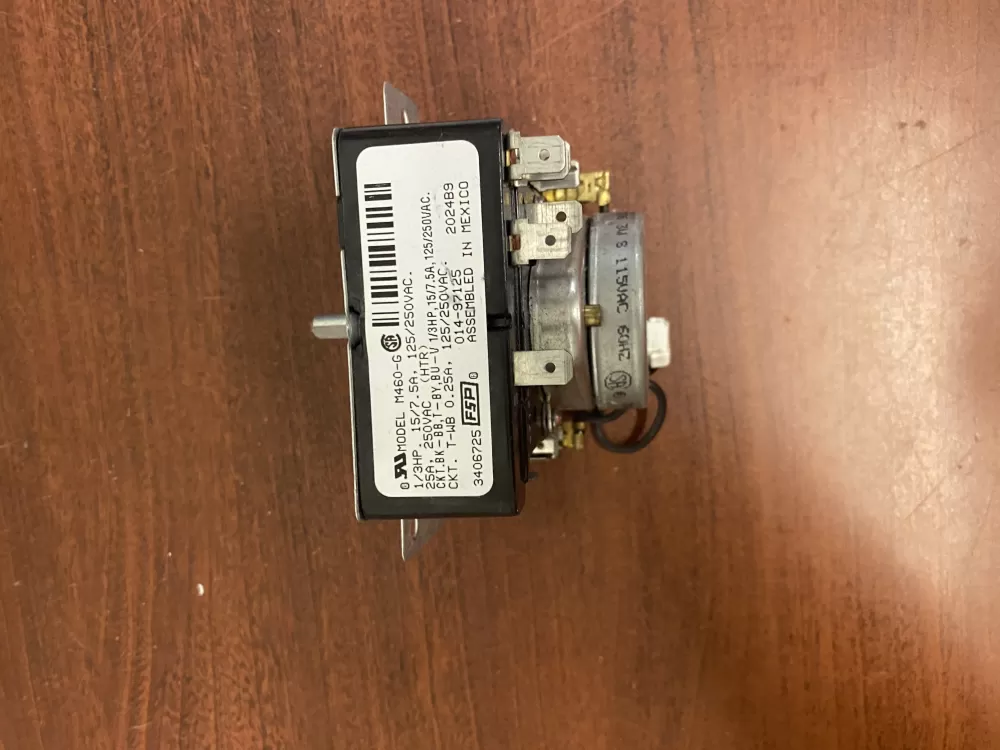 Whirlpool  Maytag  Amana  Crosley WP3406725  AP6008573  3406725  529121  PS11741713 Dryer Timer