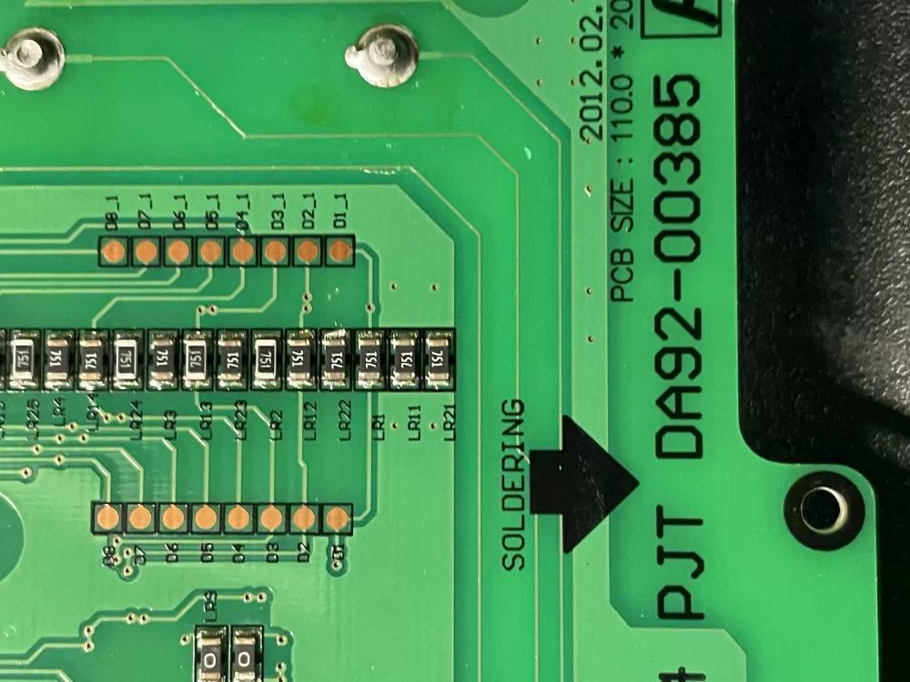 Samsung DA92-00385 DA92-00385A Refrigerator Control Board AZ7647 | Wm1600
