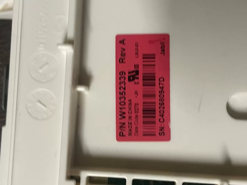 Whirlpool W10352339 Washer Control AZ47758 | Wm562