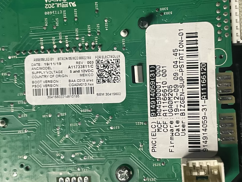 Frigidaire 914914059 Washer Control Board AZ11506 | 629