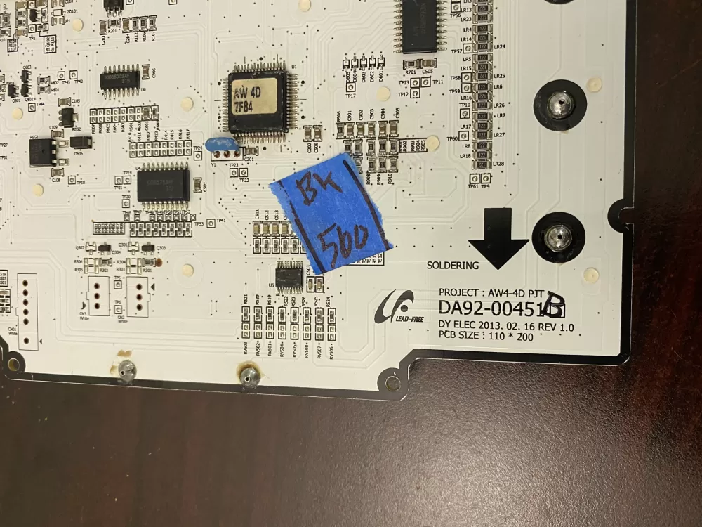 Samsung DA92 00451B Refrigerator Control Board Dispenser AZ39684 | BK560