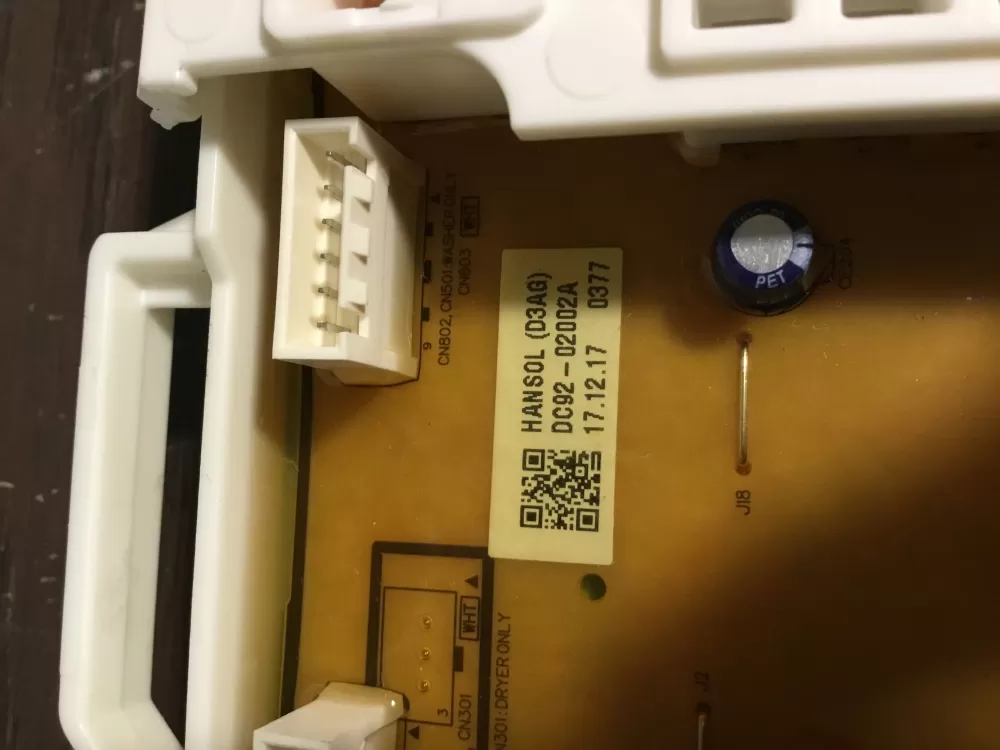 Samsung DC92 02002A Washer Control Board AZ38611 | NRV381
