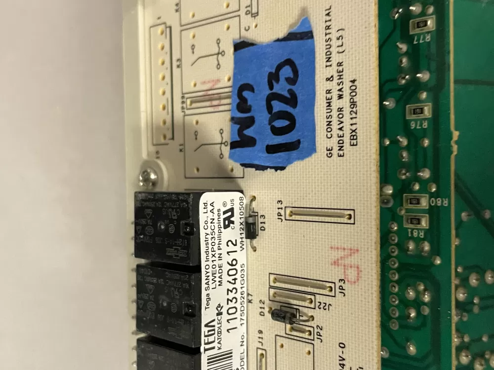 GE 175D5261G035 EBX1129P004 WH12X10508 Washer Control Board AZ216459 | Wm1023