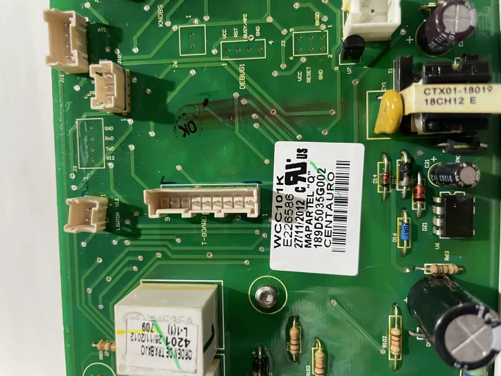 GE 189D5035G002 WH12X20274 Washer Control Board AZ184743 | Wm1243