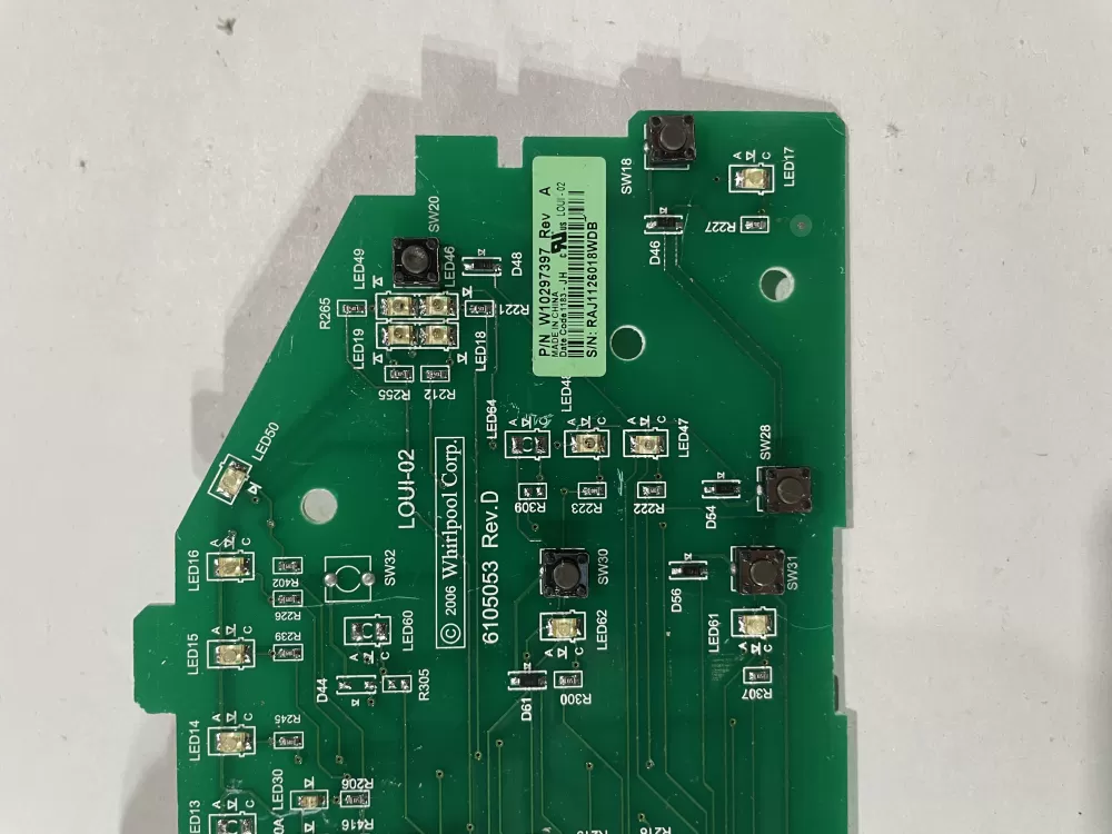 Whirlpool W10297397 WPW10297397 Washer Control Board AZ173502 | KM478