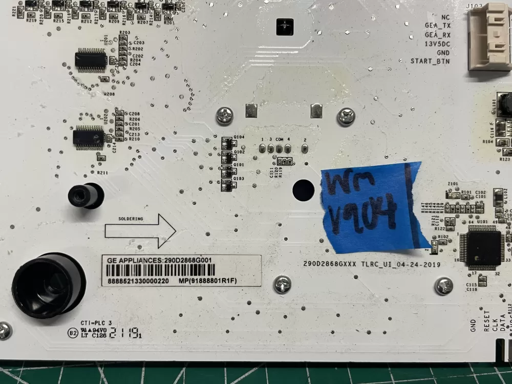 GE 290D1525G601 290D2860G002 290D2868G001 Washer Control Board AZ203101 | Wmv904