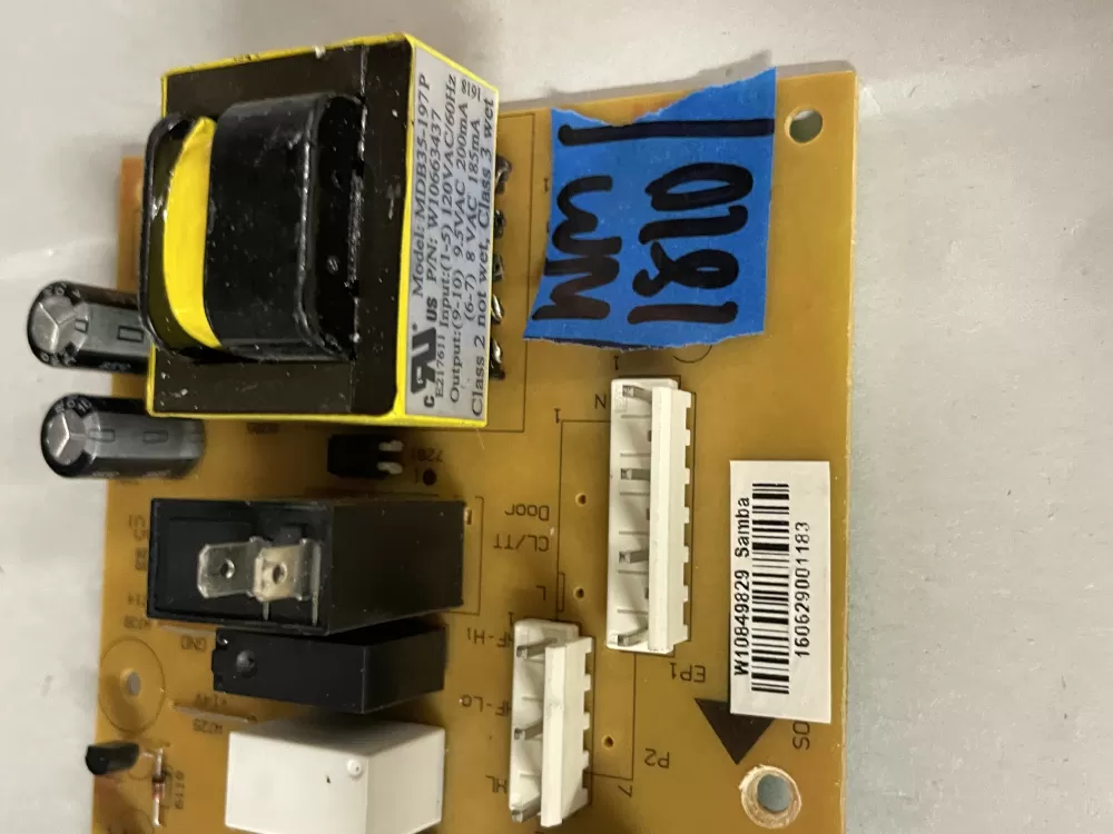 Whirlpool W10849829 Microwave Oven Control Board AZ219735 | Wm1810