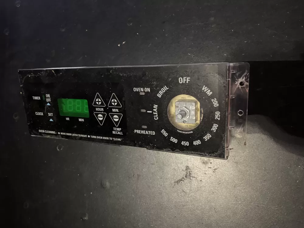 GE 191D2818P003 WB27T10231-Black Range Control Board