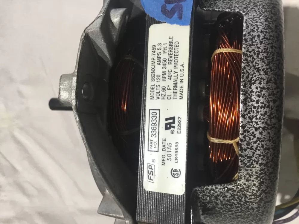 KitchenAid Whirlpool 3369330 Dishwasher Motor AZ99461 | Sl114