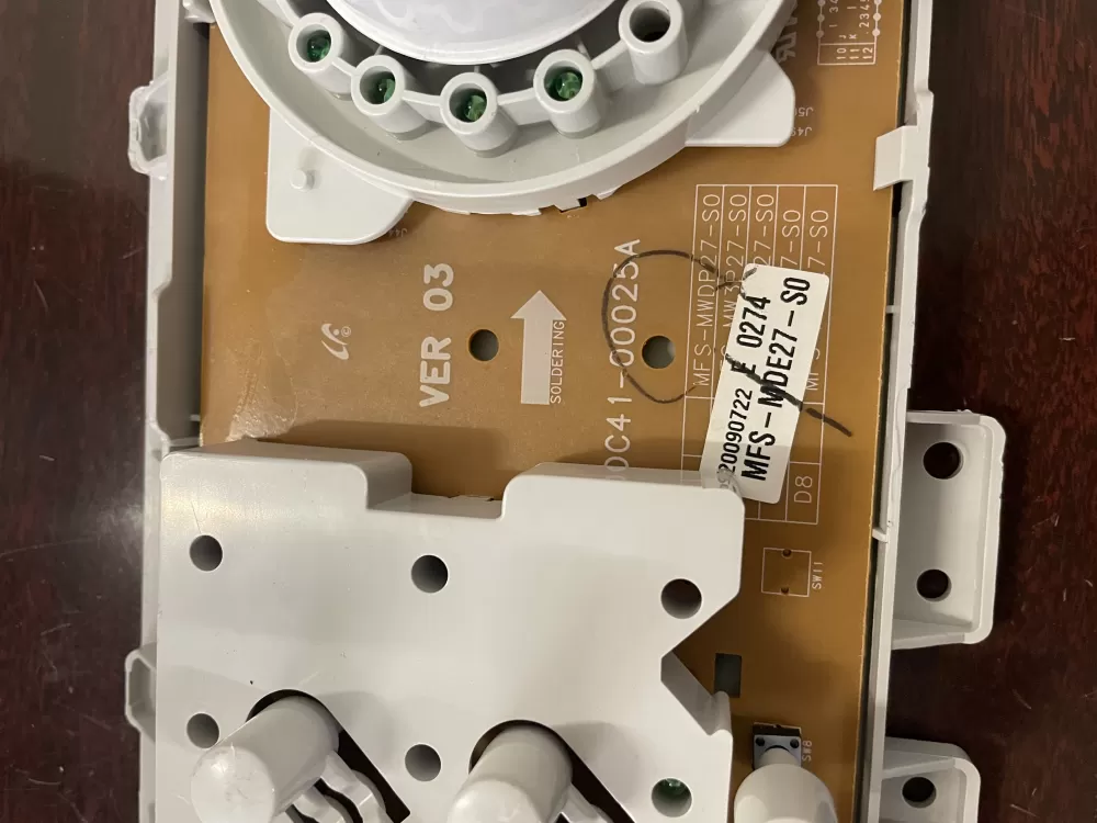 Samsung DC92-00124A DC41-00025A Dryer UI Control Board AZ36737 | KMV15