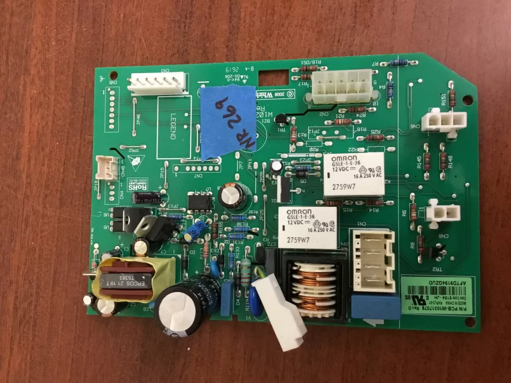 Whirlpool Kenmore W10205552 Refrigerator Control Board AZ34664 | NR269