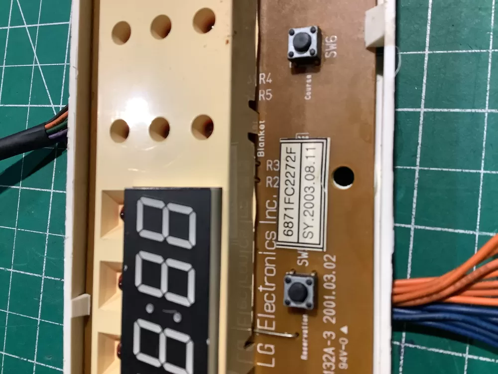 LG 6871FC2272F Washing Machine Control Board AZ165642 | NR2554
