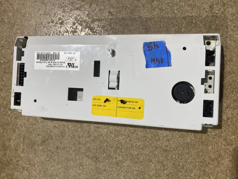 Whirlpool W10887493 W11043015 Refrigerator Control Board AZ66823 | BK1948