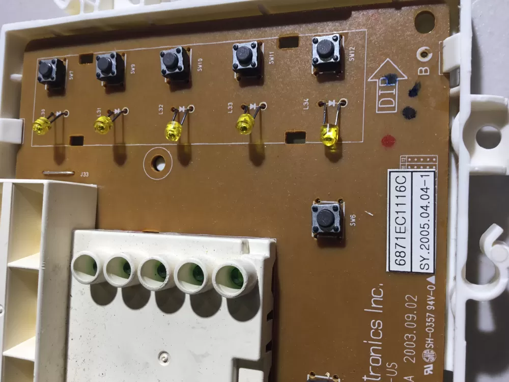 LG 6870EC9139A 6871EC1116C Washer Control Board AZ38382 | NRV378