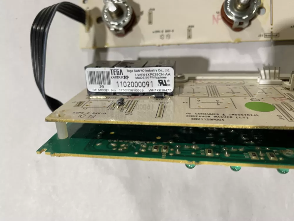 GE 175D5261G029 EBX1129P004 WH12X10475 Washer Control Board AZ150852 | BK2497