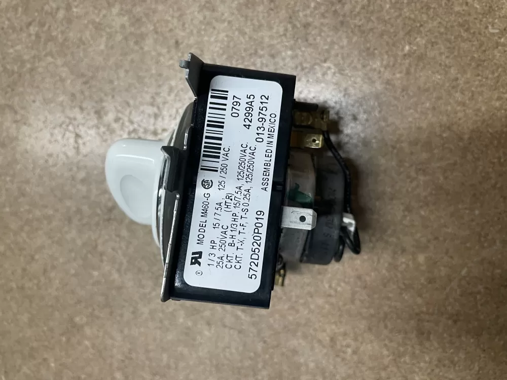 GE 572D520P019 WE4M189 Dryer Timer