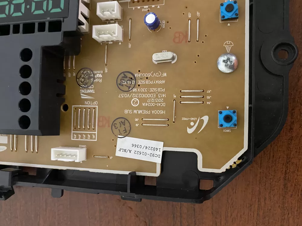 Samsung Washer Control Board DC92-01622A AZ27564 | BK245