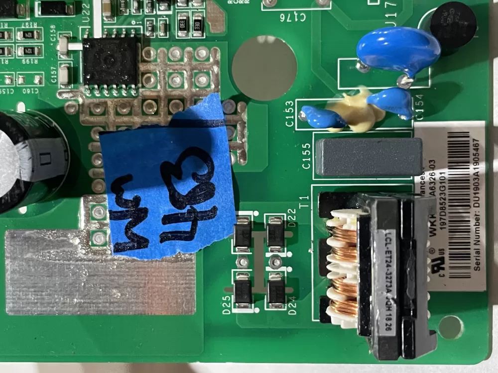 GE 197D8523G101 70213260402GA MB6075LLC Refrigerator Control AZ178687 | Wm483