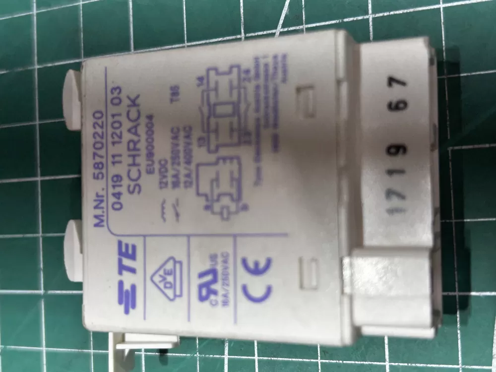 Miele 5870220 Dishwasher Heating Element Relay AZ169132 | Sl235