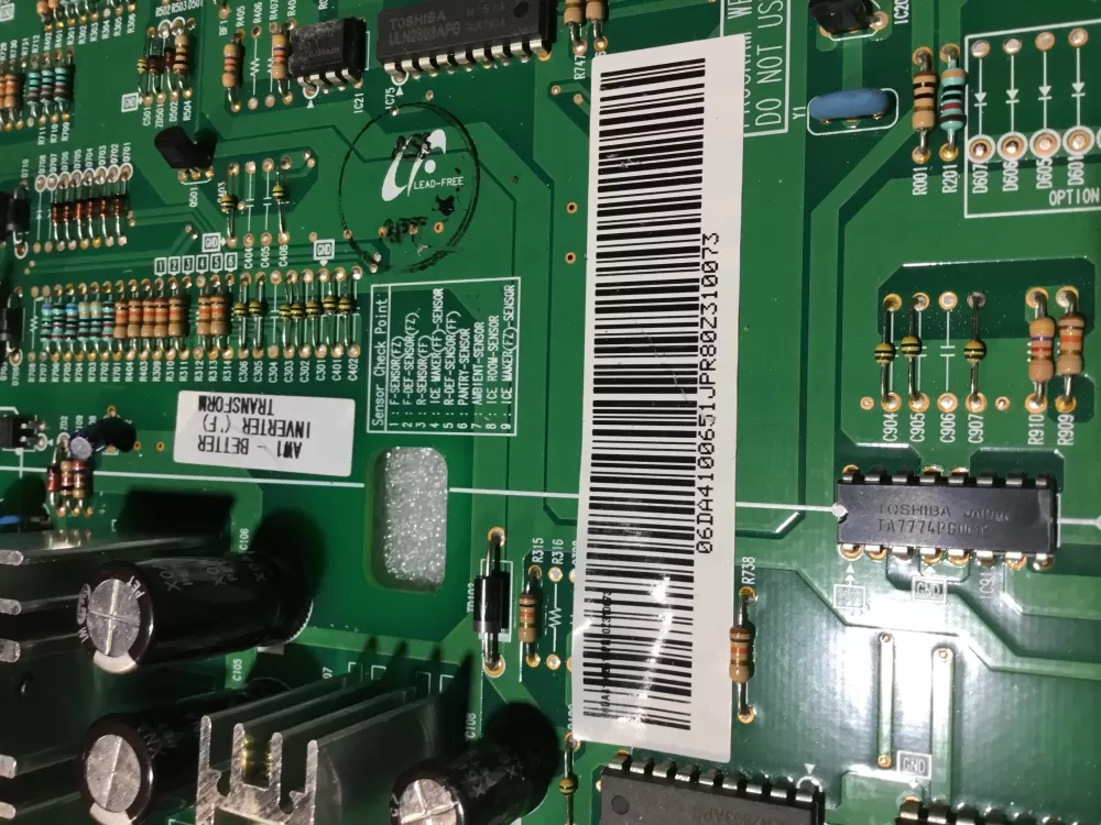 Samsung DA41 00651J Refrigerator Control Board AZ64039 | NRV571