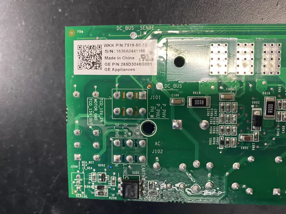 GE 265D3048G001 Washer Control Board AZ11700 | BK613