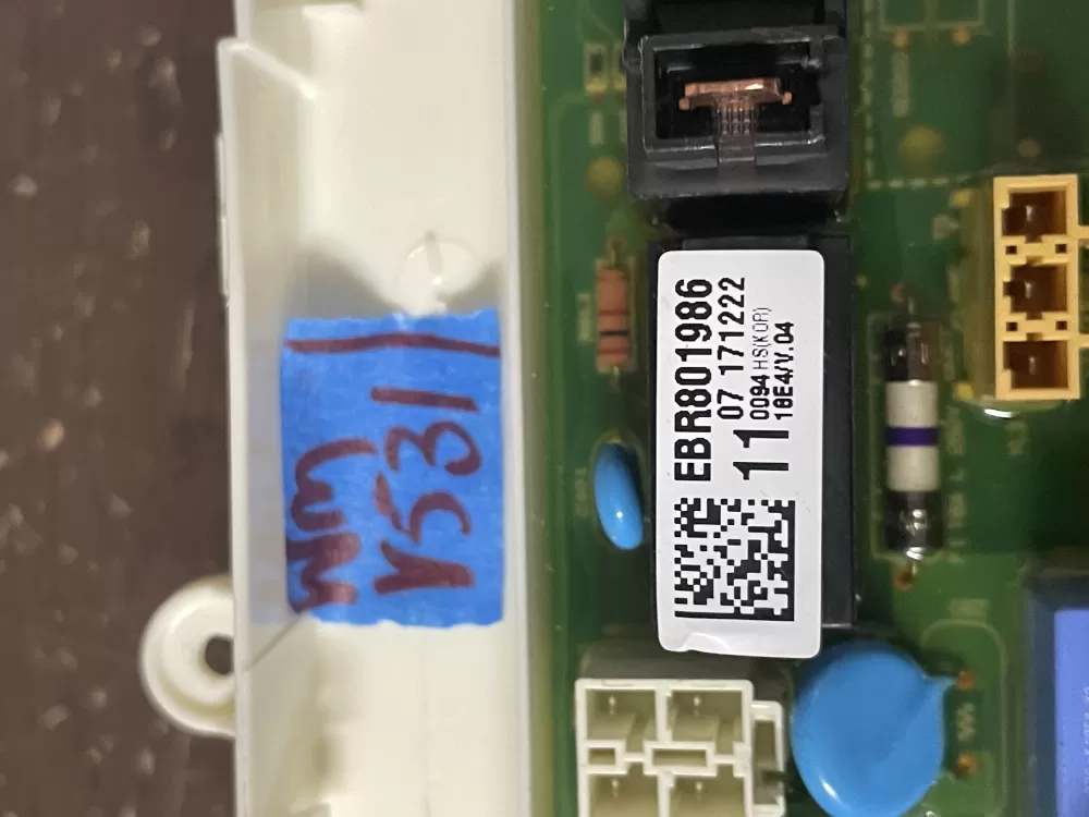 LG EBR80198611 Dryer Control Board AZ51676 | Wmv531