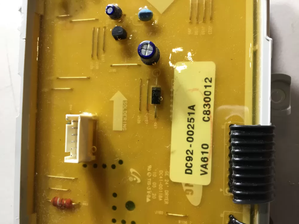 GE Samsung DC92-00251A Dryer Control Board AZ46999 | NRV447