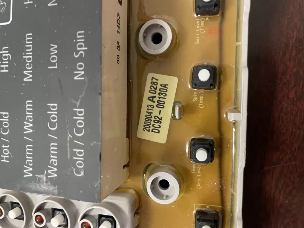 Samsung DC92-00130A DC92-00125A Washer UI Control Board AZ46887 | KMV217