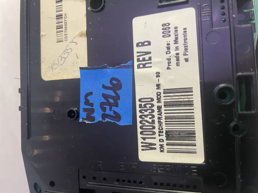 Kenmore W10023340 W10023350 Dryer Control Board Interface AZ197107 | Wm2726