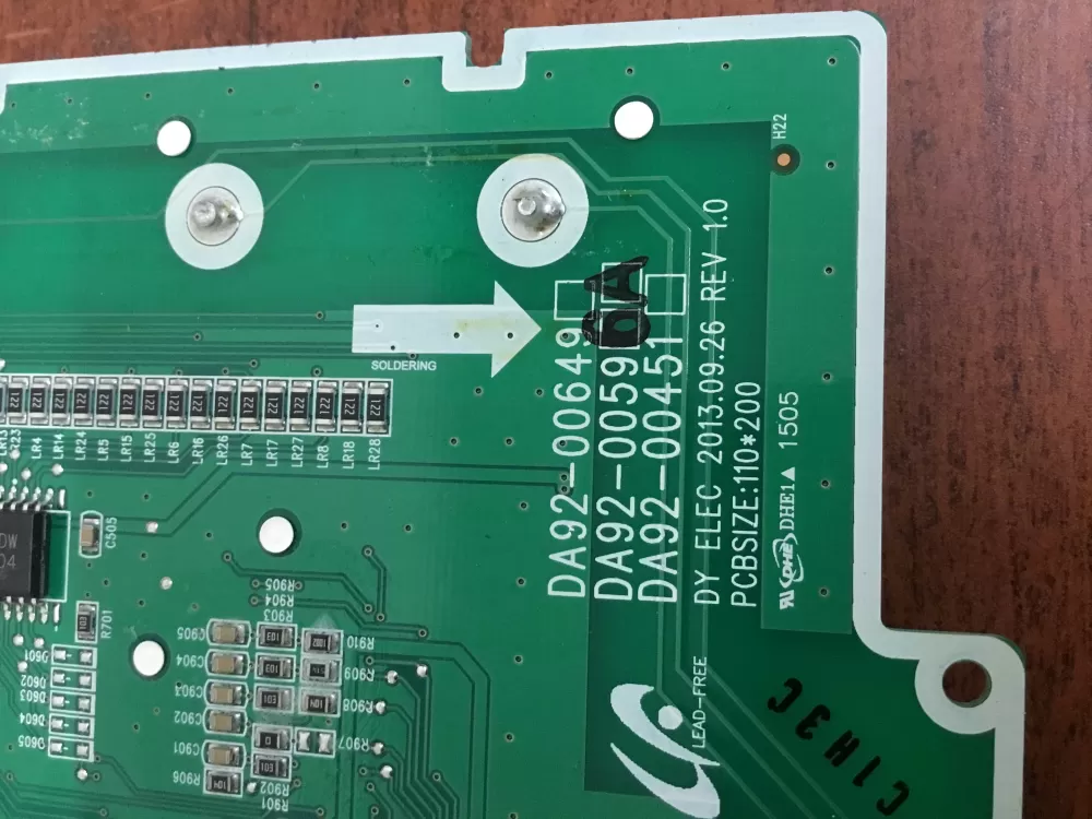 Samsung DA92-00596A Refrigerator Dispenser Control Board AZ34389 | NR1699