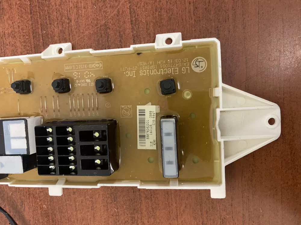 LG EBR76262201 EBR75446006 Washer Control Board AZ59765 | BK2037