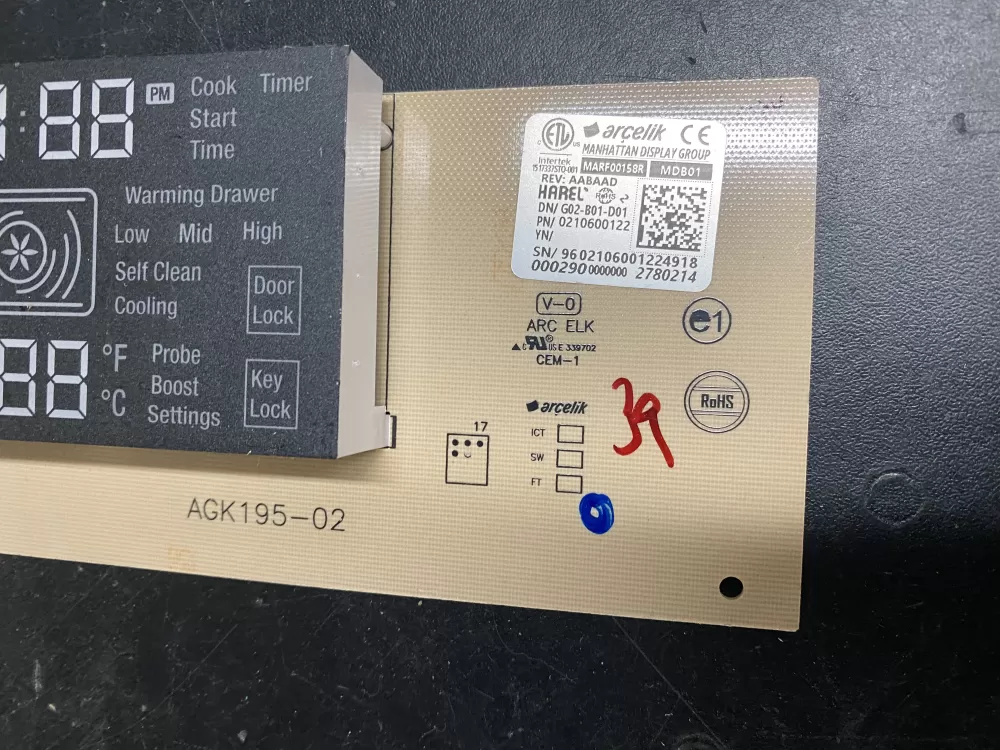 Control Board 0210600122 AZ22516 | BK1097