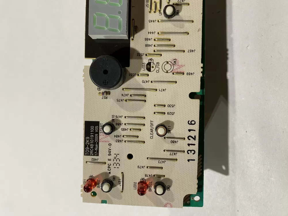 GE 2RC4B10191100 T09 2K9 Range Oven Control Board AZ148453 | BK2025