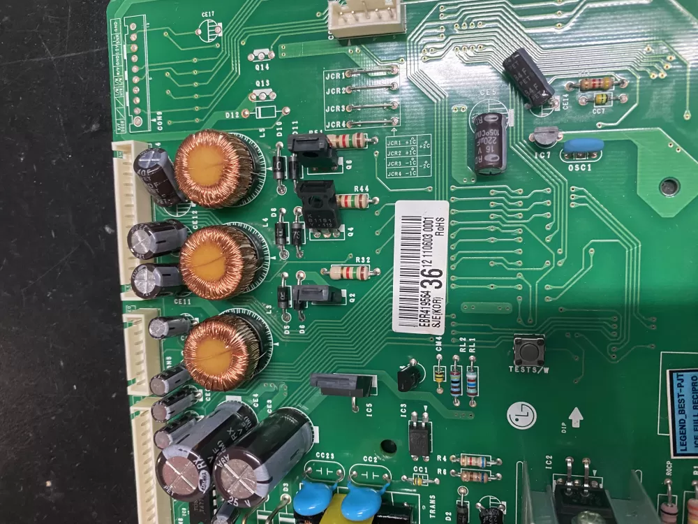 LG EBR41956437 EBR41956436 Refrigerator Control Board AZ10585 | BK609