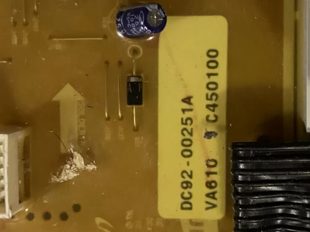 GE Samsung DC92-00251A Dryer Control Board AZ32723 | Wm160