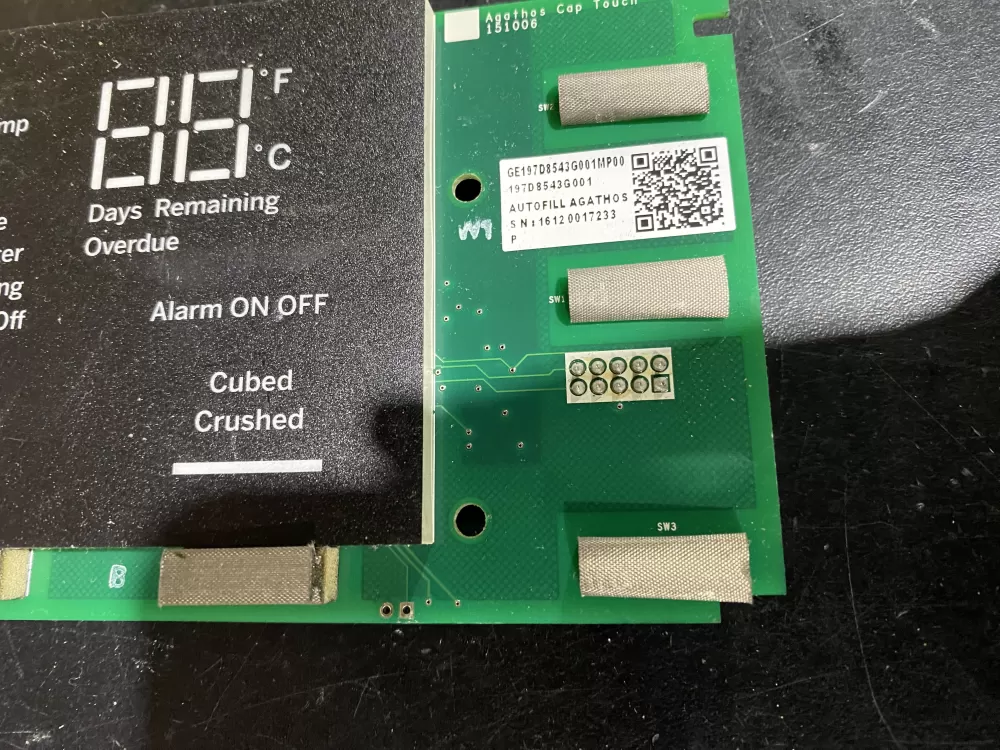 GE Wr55x41026 Wr55x26306 Refrigerator Control Board Dispenser AZ62112 | BK1940