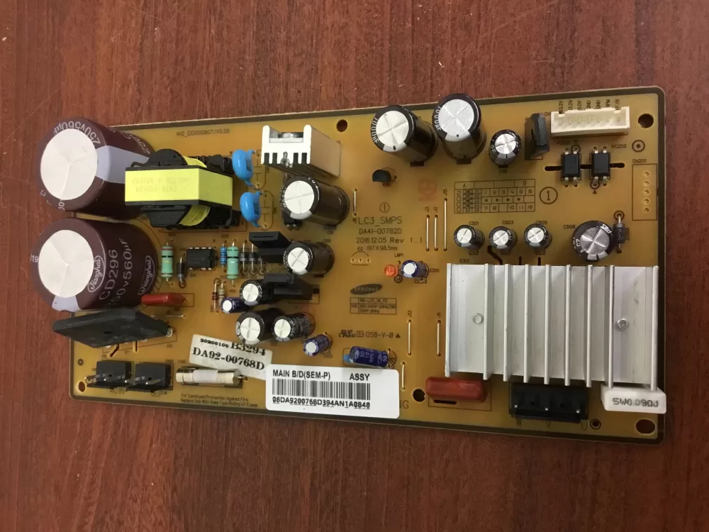 Samsung DA92-00768D Refrigerator Control Board Inverter